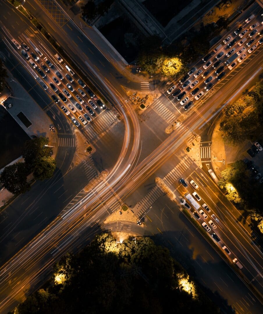 validation of entry to the urban interchange at night International market validation