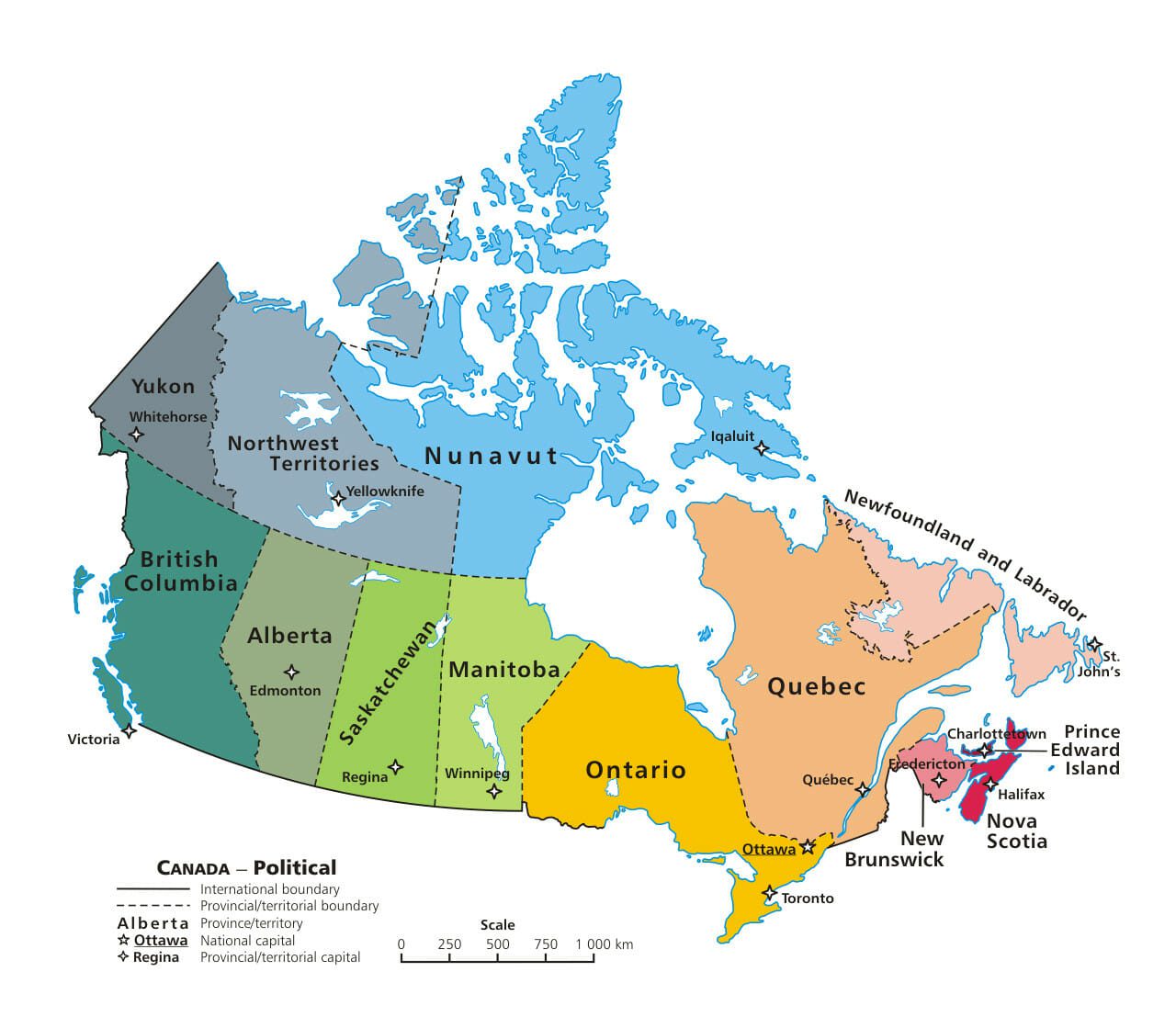Zèbre stratégie - Provinces Canada